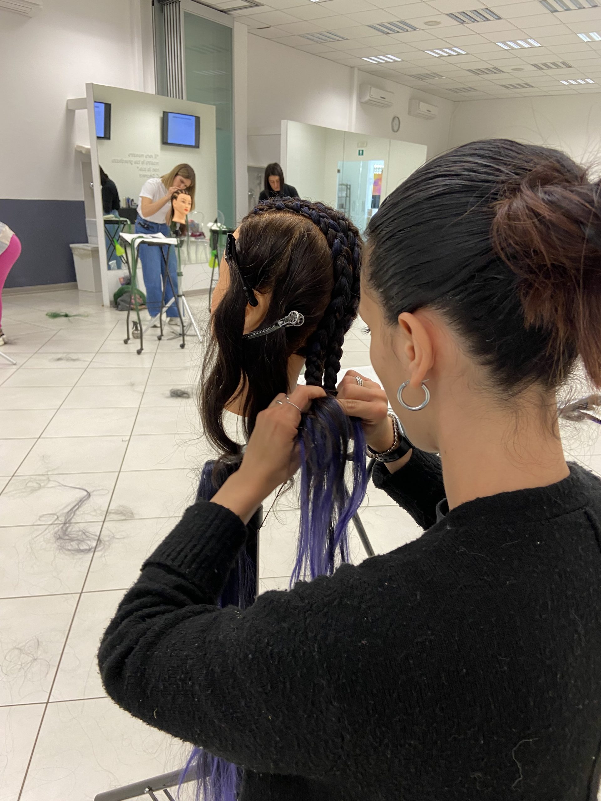 corso treccine afro - tecnica cornrows